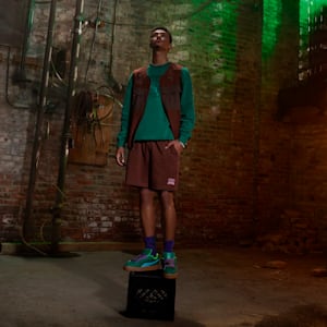PUMA x TMNT Men's Relaxed 7" Shorts, Chocotart, extralarge